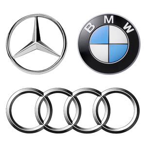 Логотип BMW, Mercedes, Audi